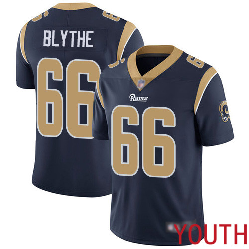 Los Angeles Rams Limited Navy Blue Youth Austin Blythe Home Jersey NFL Football #66 Vapor Untouchable->youth nfl jersey->Youth Jersey